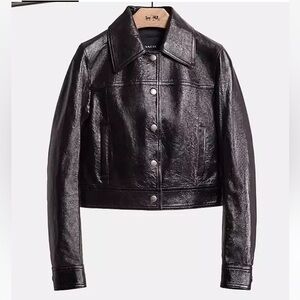 coach patent leather jacket